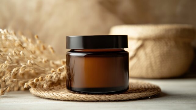 Jar of grass-fed beef tallow moisturizer for dry and sensitive skin